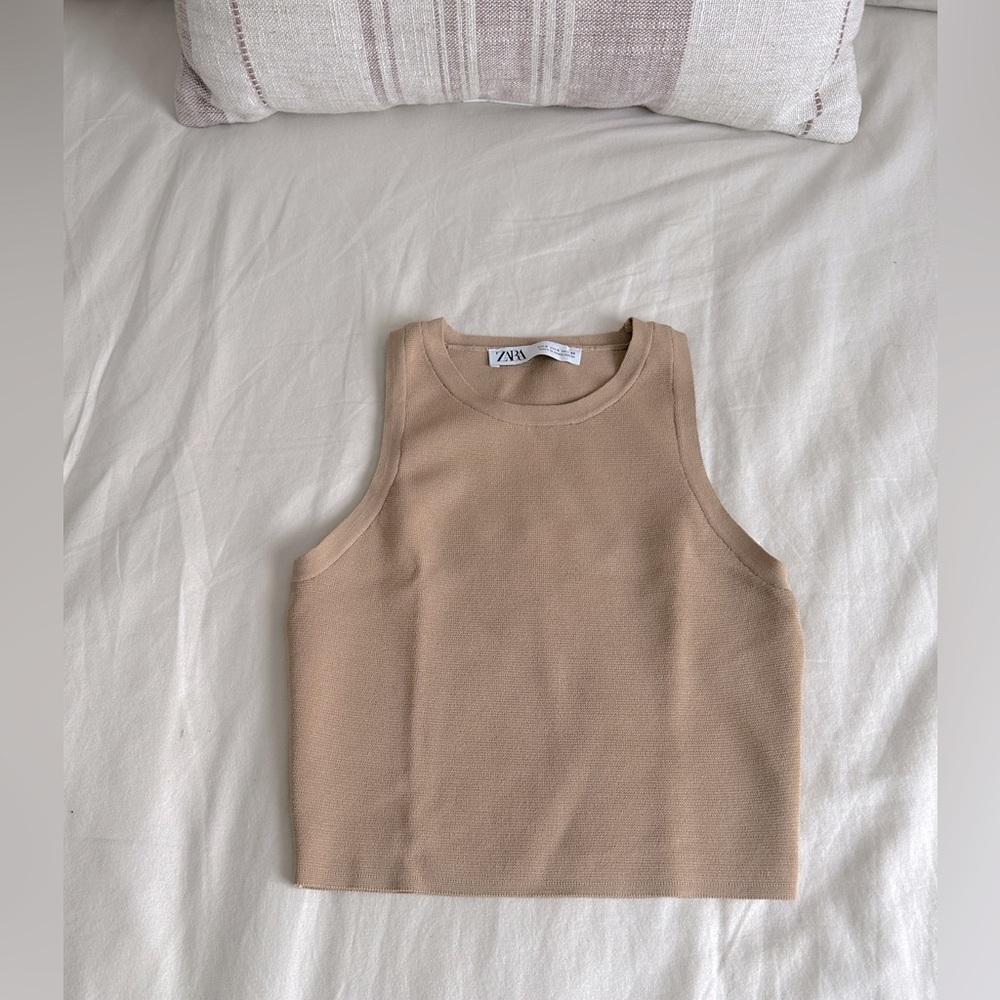 ‼️Never worn‼️ nude colored Zara top